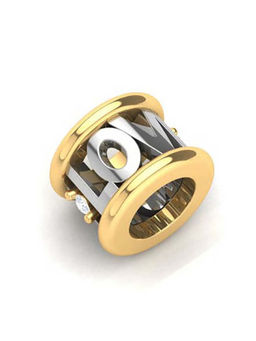 Praavy - 925 Sterling Silver Eternal Love Bead platted in Yellow Gold (P19C0448)