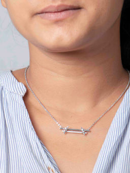 Praavy - 925 Sterling Silver Two Tie Necklace - P20N0008 (45)
