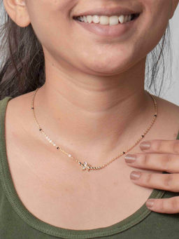 Praavy - 925 Sterling Silver Leave The Sparkle Wherever You Go Necklace - P20N0049 (45)