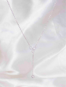Praavy - 925 Sterling Silver Shine Bright Studded Lariat - P20N0055 (45)