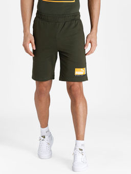 Puma - Mens Graphic 9 Mens Green Casual Shorts