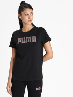 Puma - Graphic 15 Black Womens T-Shirt