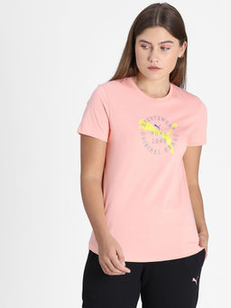 Puma - Graphic 17 Pink Womens T-Shirt