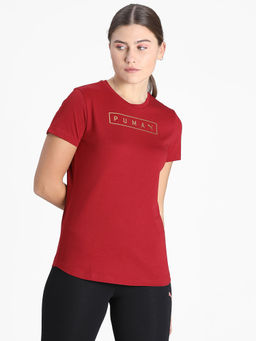 Puma - Graphic 18 Red Womens T-Shirt