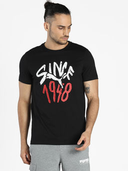 Puma - Graphic 4 Black Mens T-Shirt