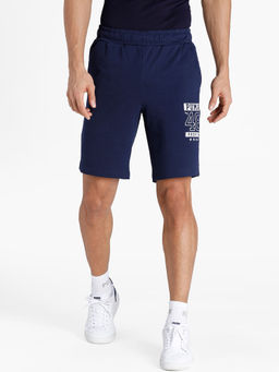 Puma - Mens Graphic Viii Mens Blue Casual Shorts