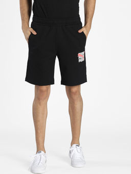 Puma - Mens Graphic 6 Mens Black Casual Shorts