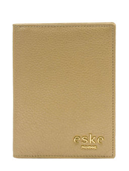 Eske - Mabel Leather Passport Case Gold