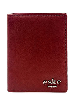 Eske - Mabel Leather Passport Case Maroon
