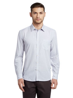 Parx - Blue Printed Casual Shirt