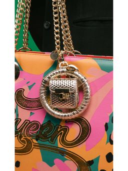 Papa Don't Preach by Shubhika - Gold Mini Detachable Spidey Bag