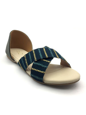 Paio Flats Buy Paio Ashley Cross Strap Green D Orsay Online Nykaa Fashion