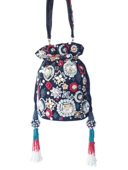 Adora By Ankita - Multi-Color Aztec Stone Bag