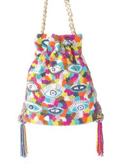 Adora By Ankita - Multi-Color Evil Eye Bucket Bag