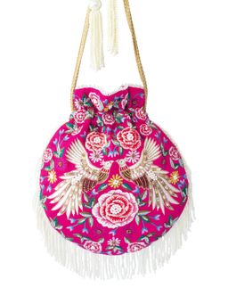 Adora By Ankita - Pink Phoenix Flapper Bag