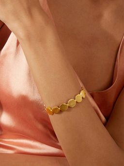 Pipa Bella by Nykaa Fashion - Gold-Plated Adjustable Geometric Design Bracelet