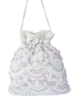 Adora By Ankita - White Sirena Bucket Bag