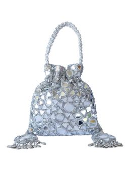 Adora By Ankita - Silver Mirat Bag