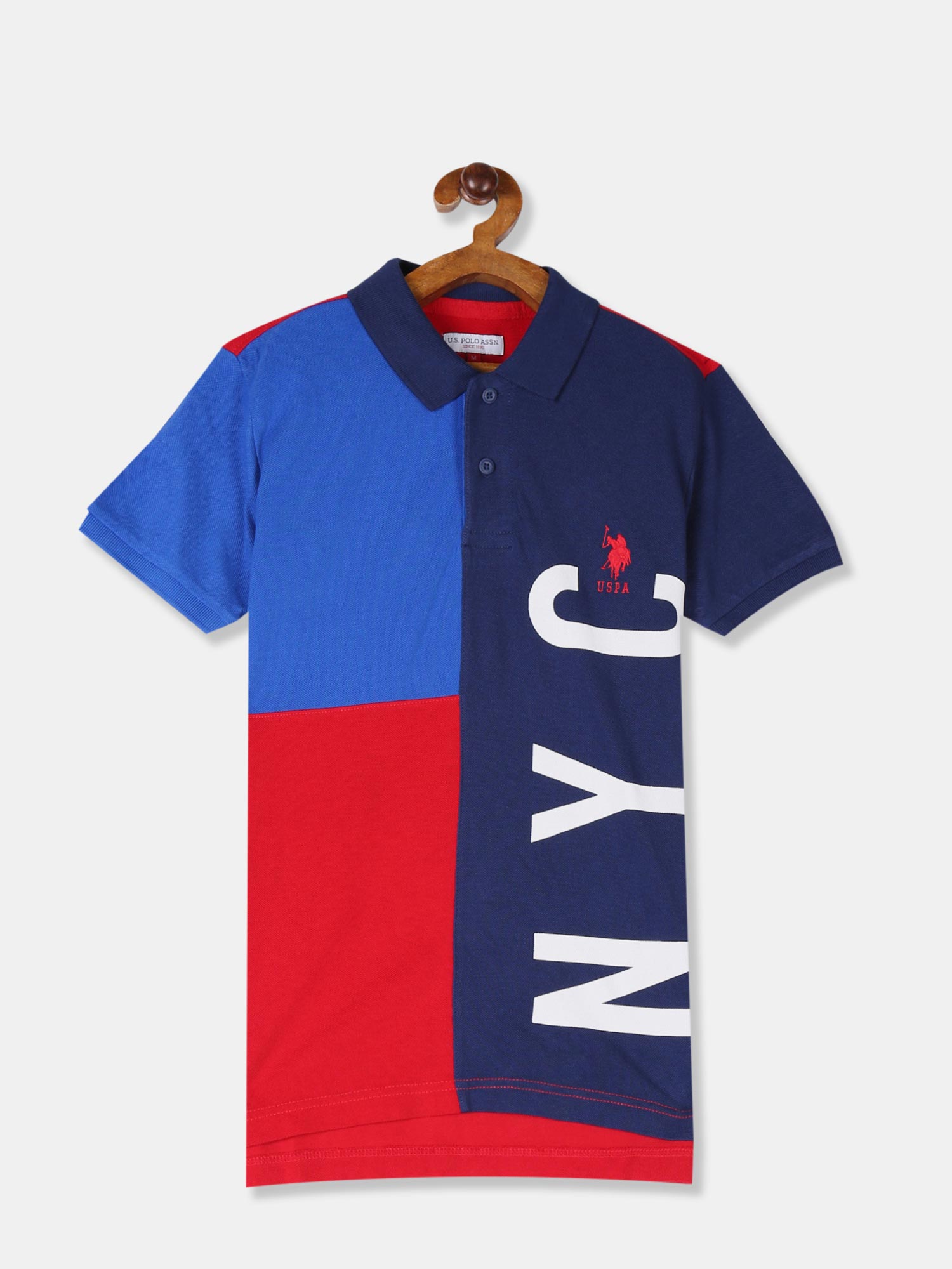 Buy U.S. Polo Assn. Blue Checks T-shirt 