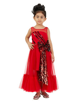 Pink Cow - Red Embellished Gown