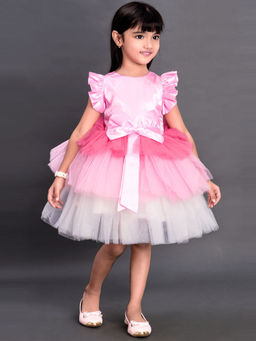 Pink Chick - Layers Party Dress -Pink