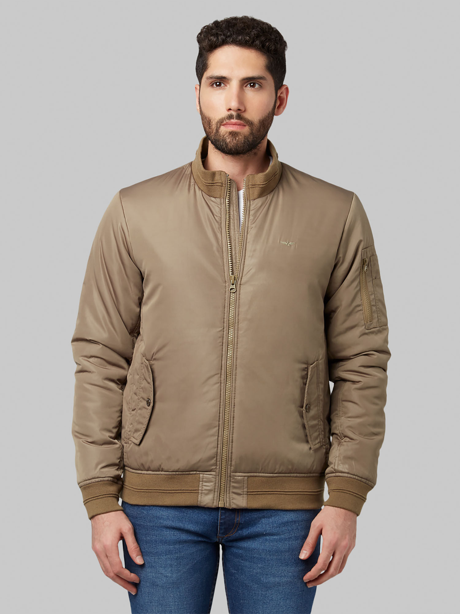 Park Avenue Solid Light Fawn Jackets 