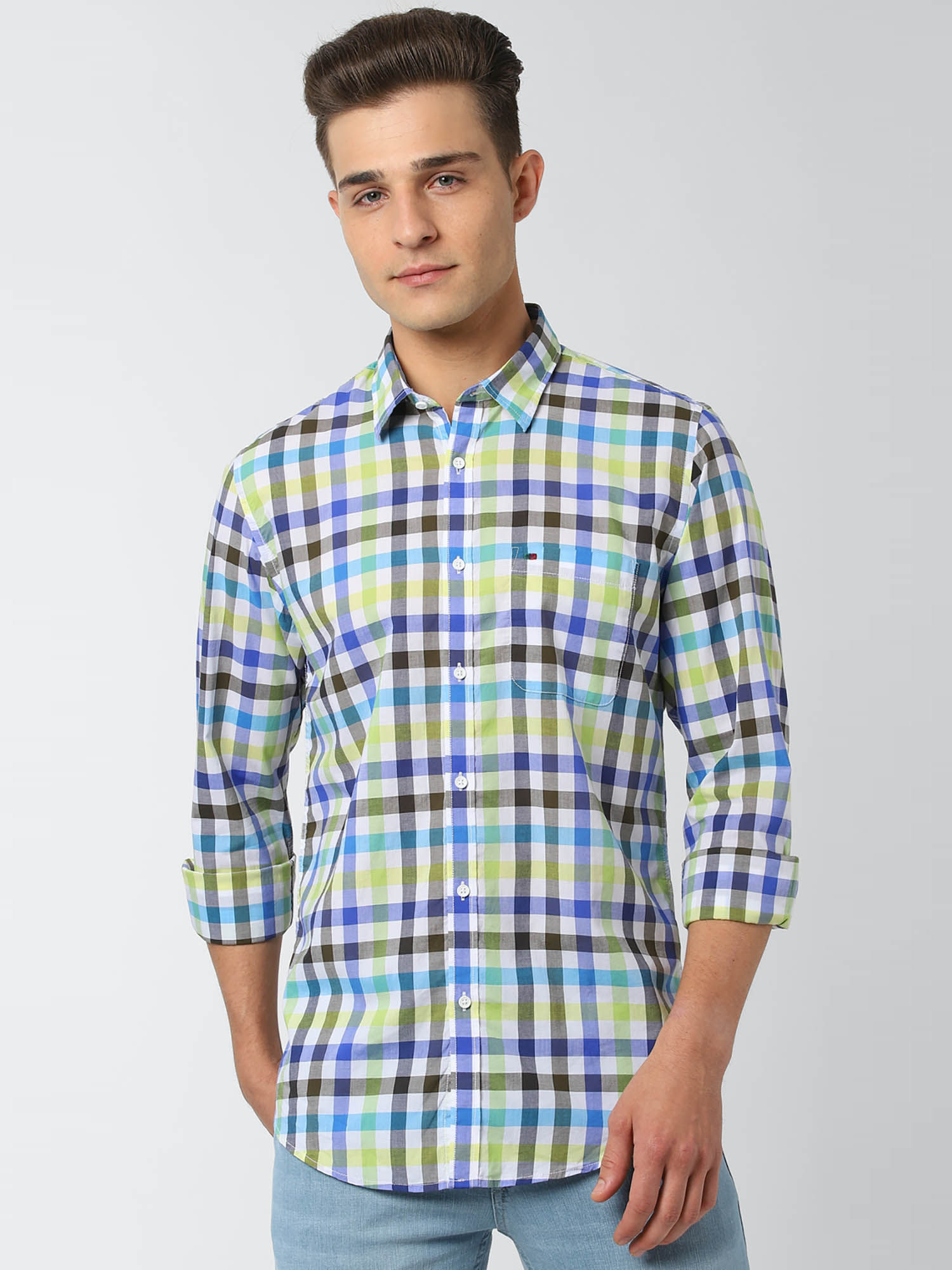 Multi Checks Full Sleeves Shirt 