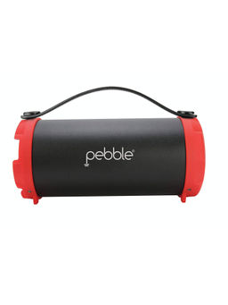 Pebble - Red Storm Plus 10W Bluetooth/FM/AUX/SD Support Outdoor Speaker - Pebble Storm+ Red