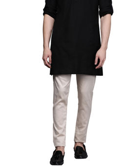 Manyavar - Beige Cotton Pencil Fit Pyjama
