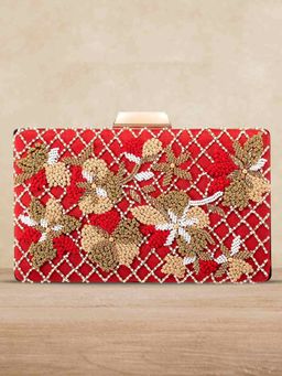 Peora - Purses for Women Wedding Handmade Evening Party Bridal Clutch (C07R)