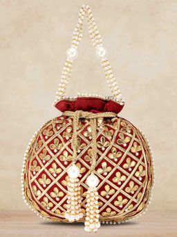 Peora - Potli Bags for Women Evening Ethnic Bride Purse with Drawstring (P09M)