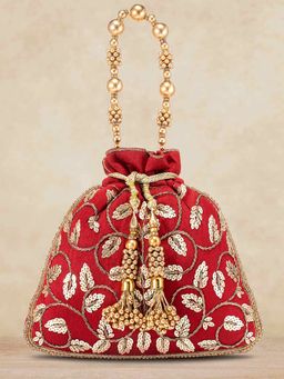 Peora - Potli Bags for Women Evening Ethnic Bride Purse with Drawstring (P12M)