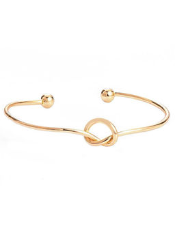 Peora - PeoraYellow Gold Plated Openable Kada Knot Bracelet Fancy-PX9B51