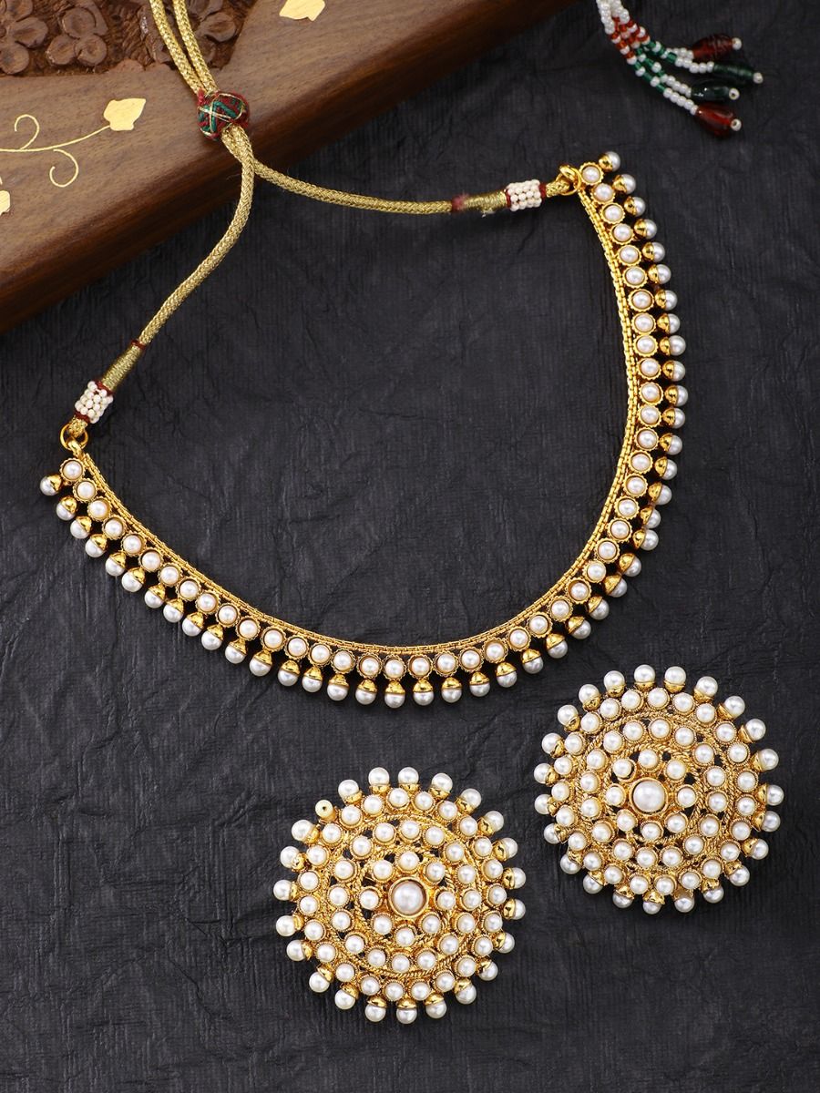 Buy Peora Gold Plated Stylish Pearl 