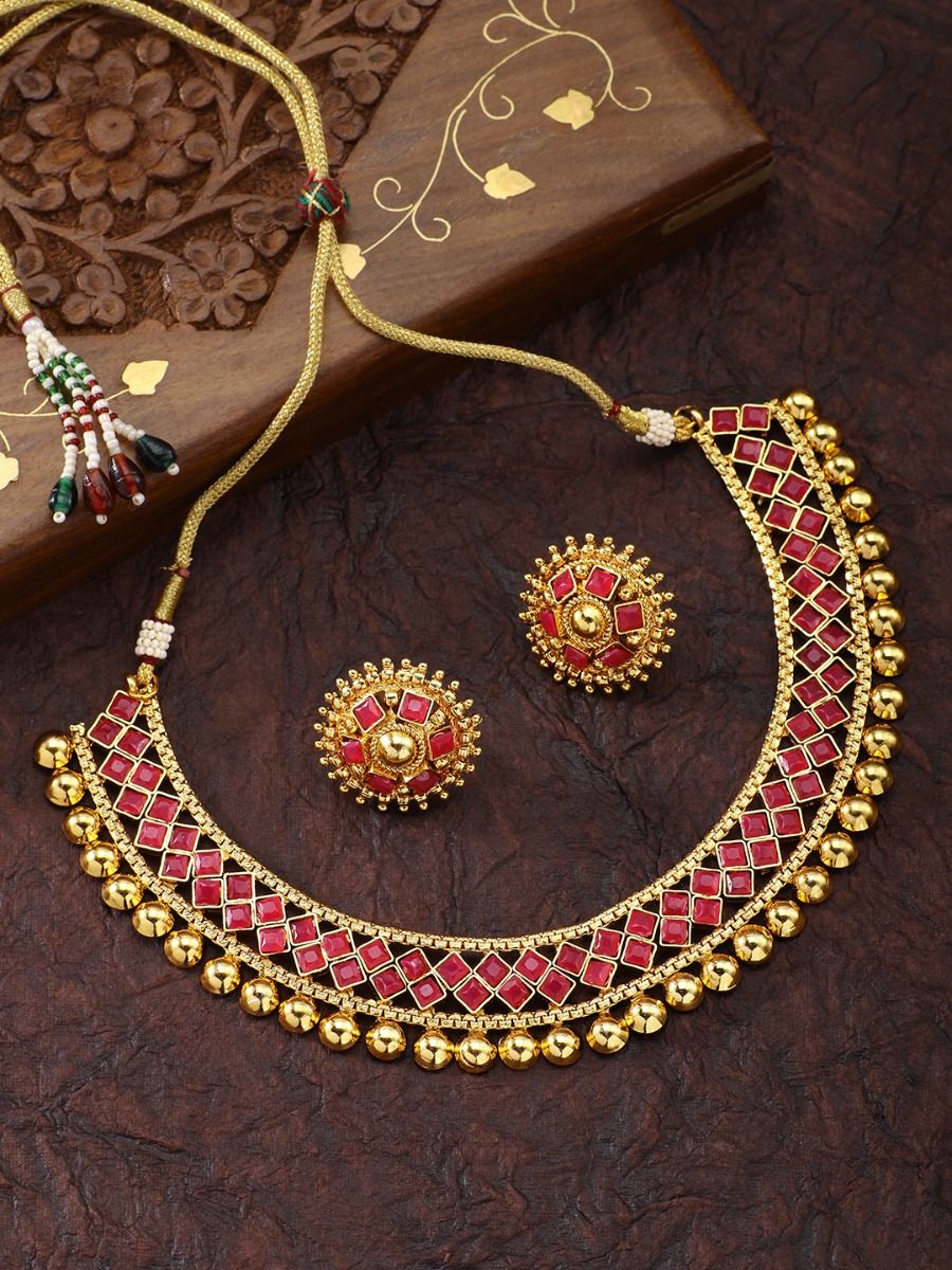 Pink stone necklace jewelry Outlet