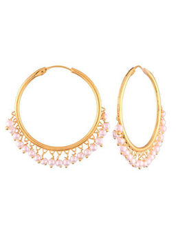 Peora - Traditional Gold Plated Pearl Chandbali Earring-PF37E2628W