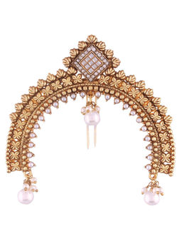 Peora - TraditionalGold Plated Pearl Juda Pin-PF37HJSM31LW