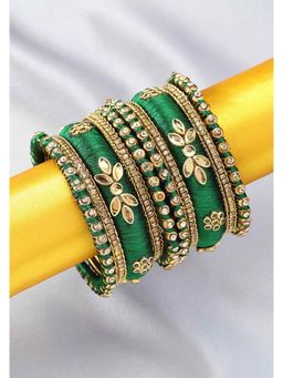 Peora - Traditional Silk Thread Matching Bangle Set-PF51B10DG