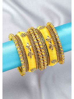 Peora - Traditional Silk Thread Matching Bangle Set-PF51B10Y