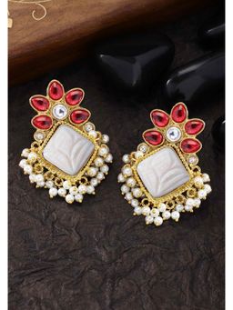 Peora - Traditional Designer Kundan Fashion Earring Jewellery Set-PF66E62W