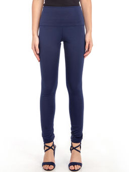 Gaya India - Navy Blue Solid Pants
