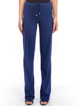 Gaya India - Navy Blue Solid Trackpants
