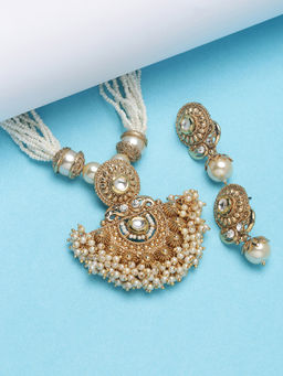 PANASH - Gold-Plated Kundan Handcrafted Jewellery Set