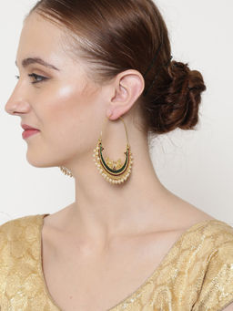 PANASH - Gold-Toned Circular Hoop Earrings