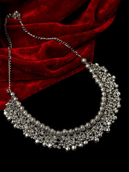 PANASH - Oxidized German Silver-Toned Necklace
