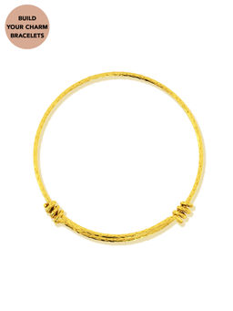 Pipa Bella by Nykaa Fashion - Gold Textured Adjustable Bracelet
