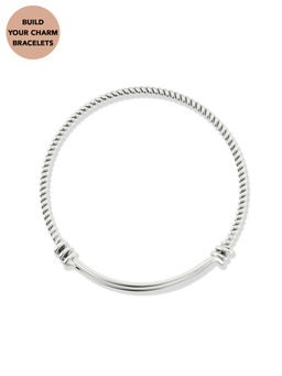 Pipa Bella by Nykaa Fashion - Silver-Plated Coil Adjustable Bracelet