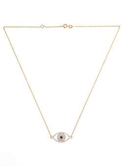 Pipa Bella by Nykaa Fashion - Chic Gold Plated Evil Eye CZ Studded Necklace