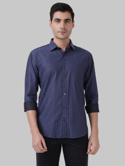Park Avenue - Dark Blue Solid Shirt
