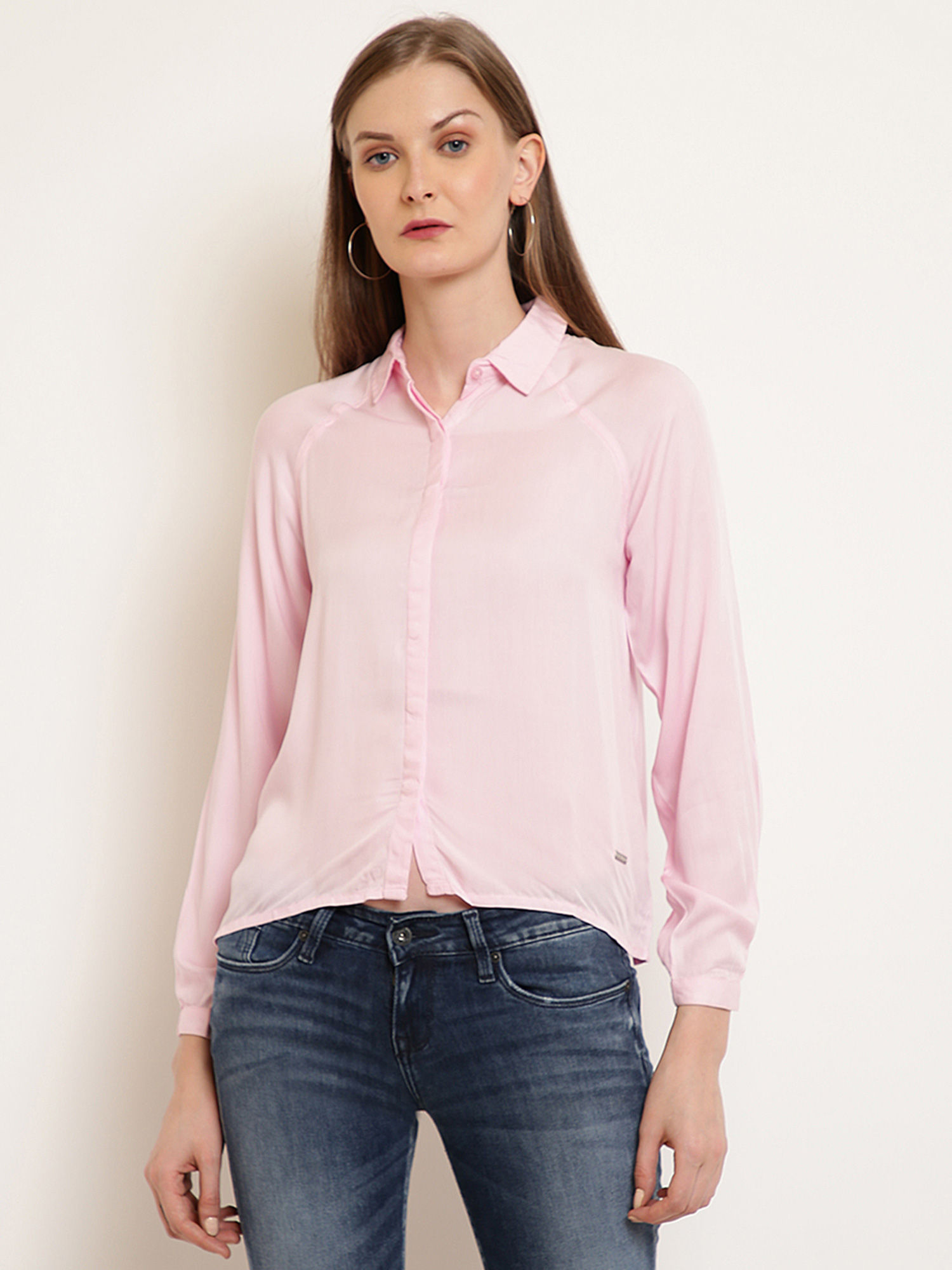 Buy Pepe Jeans Women Pink Shirt Online 